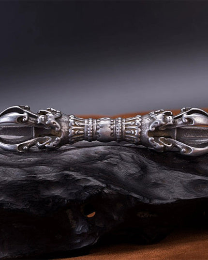 19th Century Wrathful Vajra Old Dharma Instrument Gibeon Meterite From Kathok Monastery