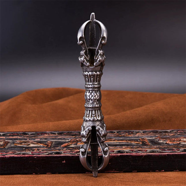 19th Century Wrathful Vajra Old Dharma Instrument Gibeon Meterite From Kathok Monastery
