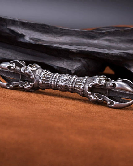 19th Century Wrathful Vajra Old Dharma Instrument Gibeon Meterite From Kathok Monastery