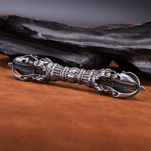 19th Century Wrathful Vajra Old Dharma Instrument Gibeon Meterite From Kathok Monastery