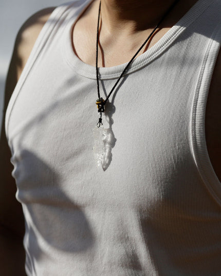Phurba Vajra Protective Energy Clear Quartz Pendants