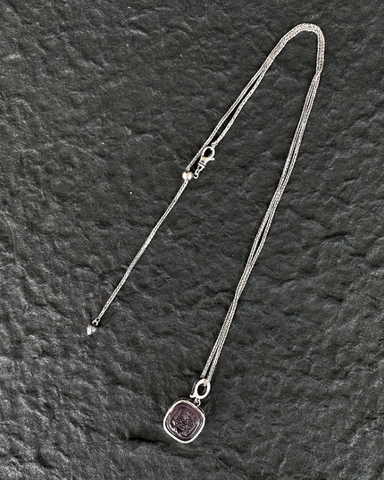 Sterling Silver & Amethyst Wealth Goddess Zakirum Necklace