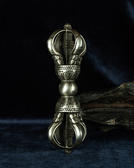 Qing Dynasty Five-pronged Vajra Tibetan Dharma Weapon White Lima