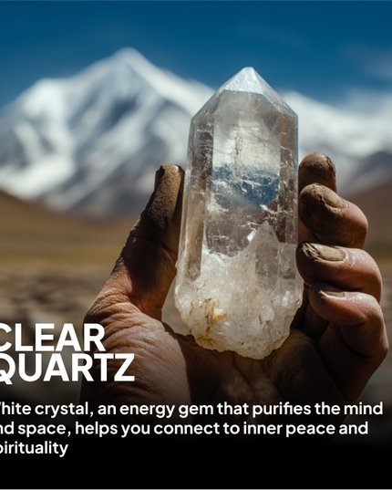 Customizable Energy Talisman Clarity Quartz Pendant