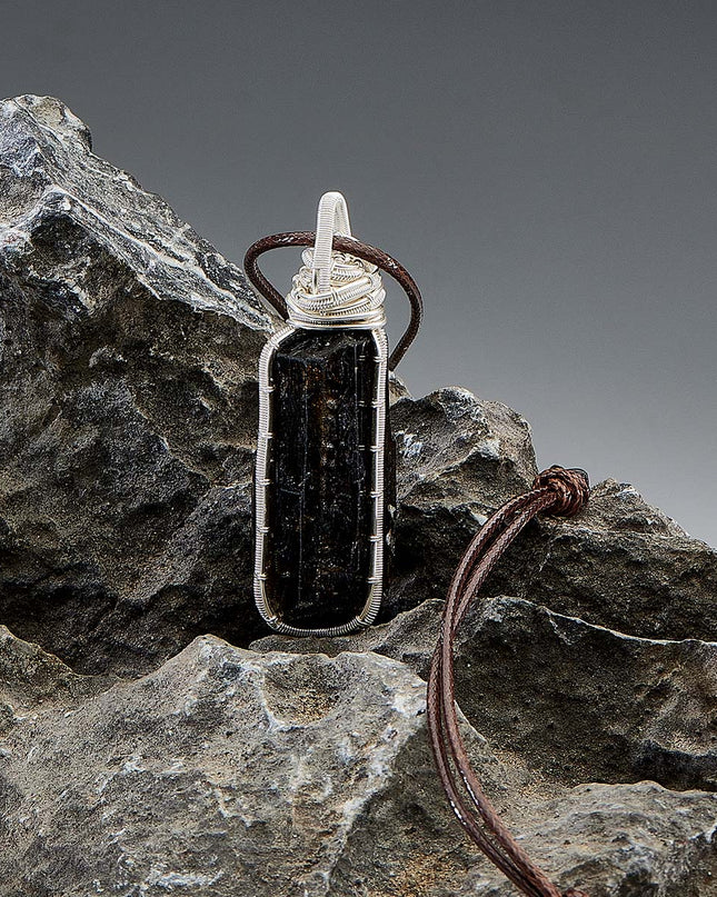 Protective Energy Black Tourmaline Silver Pendants