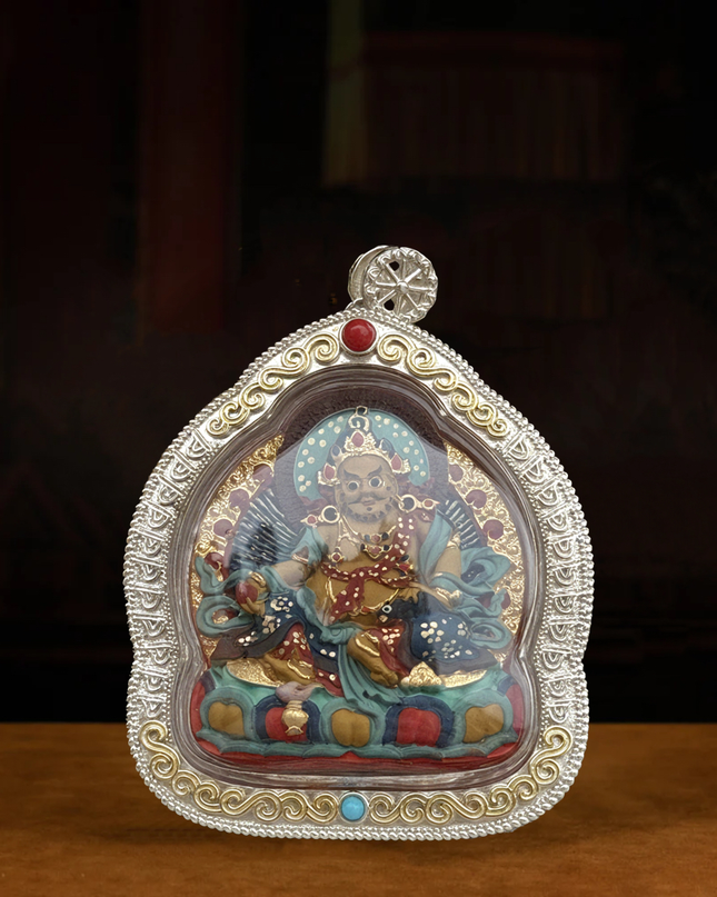 Silver-Cased Yellow Jambhala for protection