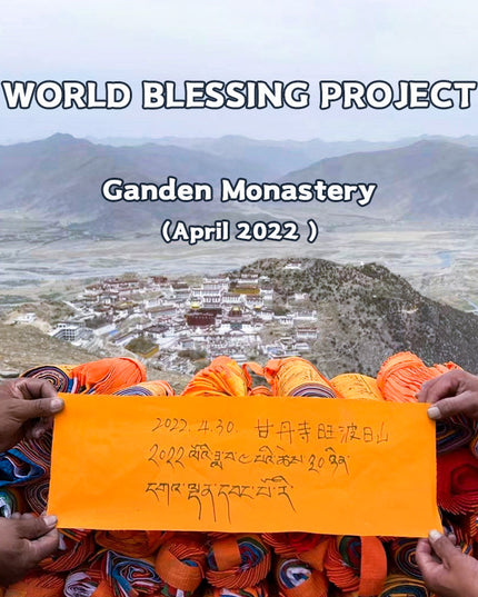 Holy Land of Tibet Hangs Prayer Flags For Energy Blessing