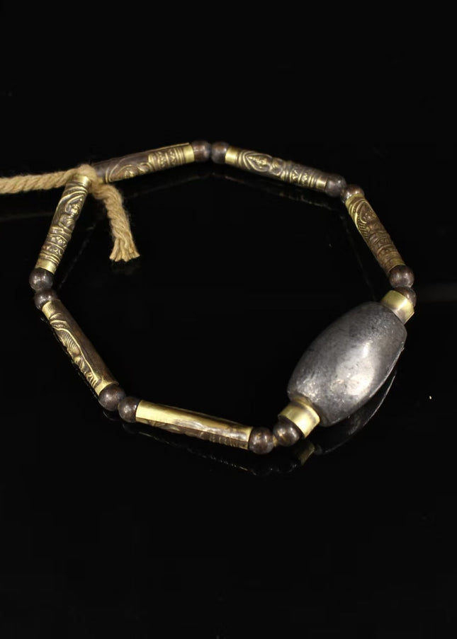 Celestial Iron Wisdom Bracelet | Spiritual Protection, Good Fortune & Inner Strength