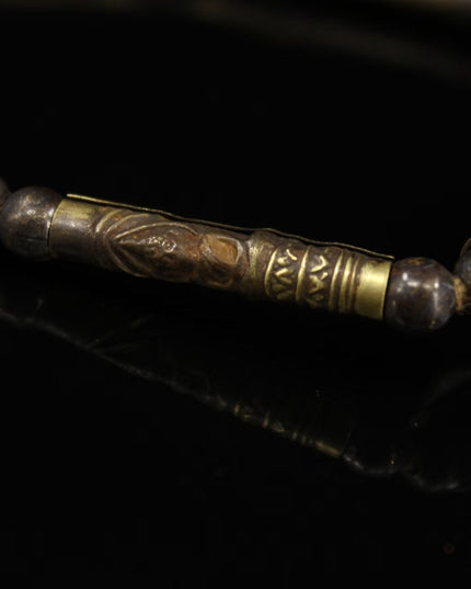 Celestial Iron Wisdom Bracelet | Spiritual Protection, Good Fortune & Inner Strength