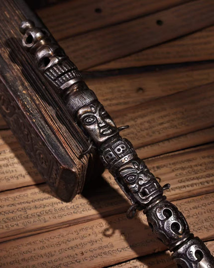 Iron Phurba Guardian | Meteoric Iron Ritual Dagger of Protection and Inner Peace
