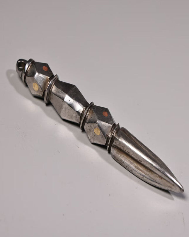 Sacred Iron Vajra Dagger | Meteoric Iron Ritual Tool for Wisdom and Protection