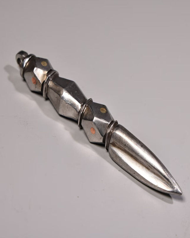 Sacred Iron Vajra Dagger | Meteoric Iron Ritual Tool for Wisdom and Protection