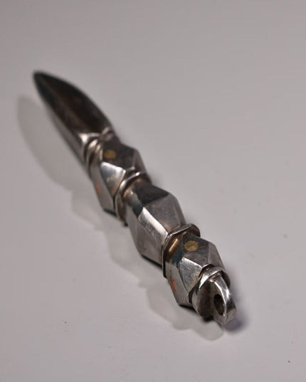 Sacred Iron Vajra Dagger | Meteoric Iron Ritual Tool for Wisdom and Protection
