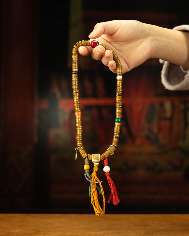 The King of Beads Top Quality Qing Dynasty No Marrow Gabala Rosary Bracelet Eternal Heritage of Temples