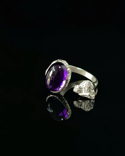 KAILASH ENERGY Chakra Awakening Ring Seven Chakra Gemstone Sterling Silver Adjustable