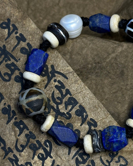 Spiritual Compass Lapis & Crystal Bracelet