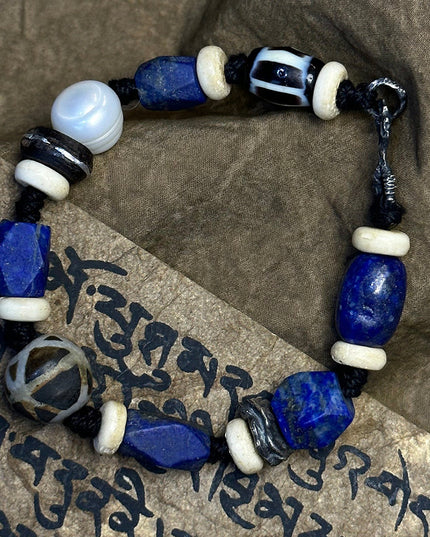 Spiritual Compass Lapis & Crystal Bracelet