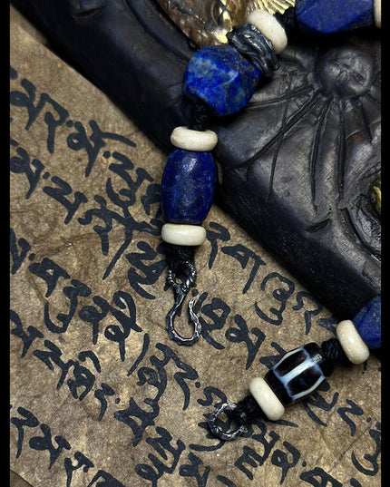 Spiritual Compass Lapis & Crystal Bracelet