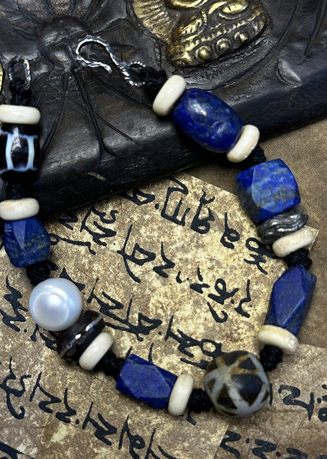 Spiritual Compass Lapis & Crystal Bracelet