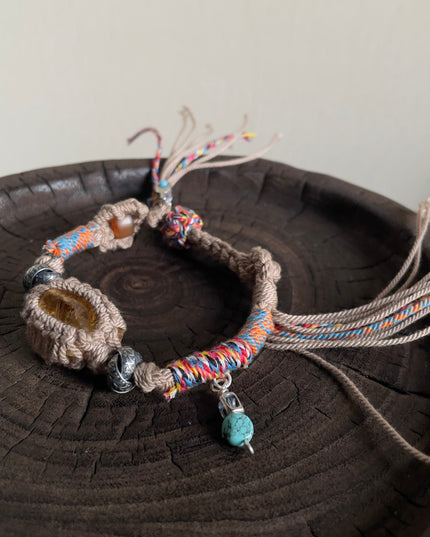 Citrine Prosperity Handwoven Bracelet