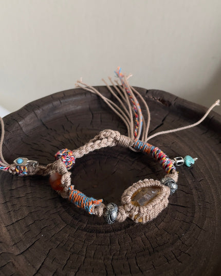 Citrine Prosperity Handwoven Bracelet