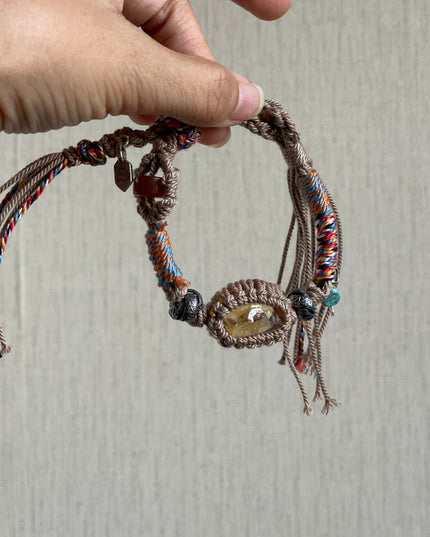 Citrine Prosperity Handwoven Bracelet