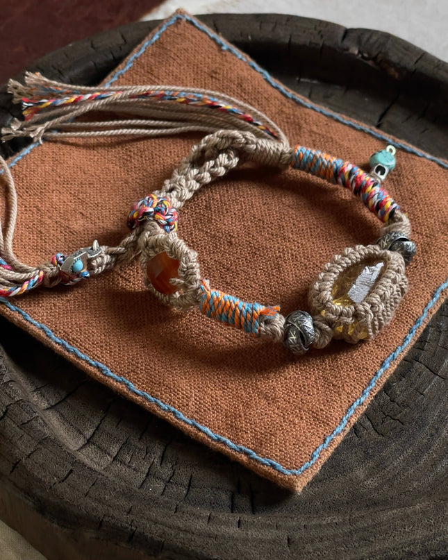 Citrine Prosperity Handwoven Bracelet