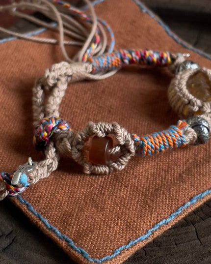 Citrine Prosperity Handwoven Bracelet