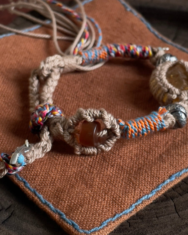 Citrine Prosperity Handwoven Bracelet