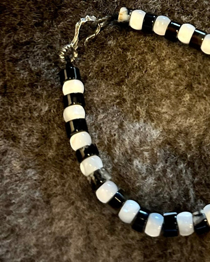 Black and White Shell Multi-Blessing Bracelet