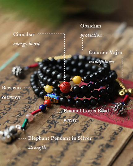 Kailash Energy 108 Mala Beads Protection Necklace