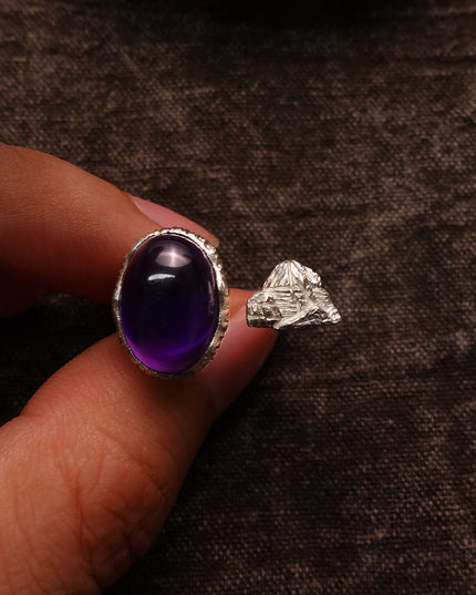 KAILASH ENERGY Chakra Awakening Ring Seven Chakra Gemstone Sterling Silver Adjustable