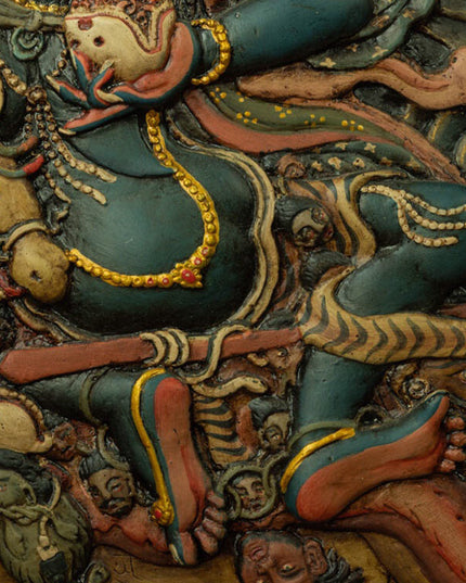 Qing Dynasty Auspicious Heavenly Mother Thangka Tibetan Thangka  Mudui Plastic Mine Color
