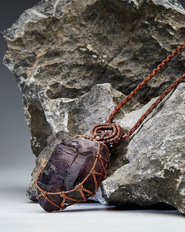 Spiritual Energy Super 7 Amethyst Pendants