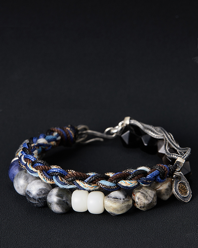 Handcrafted Sterling Silver Breaking Waves Bracelet