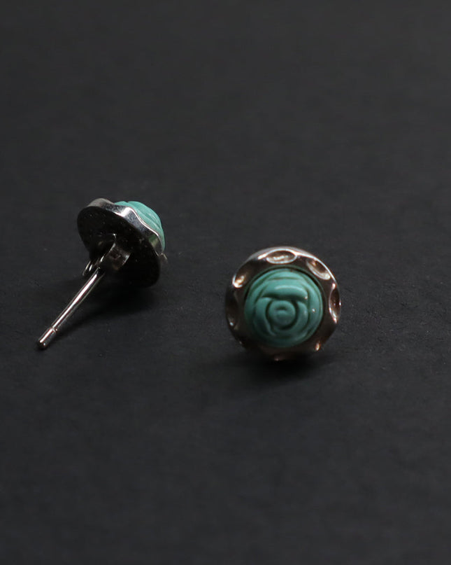 Kailash Energy Prosperity Rose Turquoise Earrings