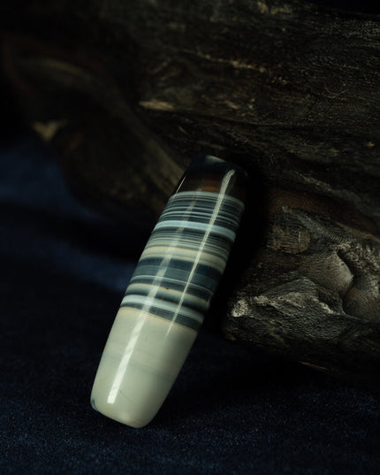 Qiong Beads Tibetan Millennium Dzi Beads Blue Qin sardonyx beads