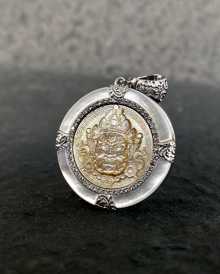 Shell Yellow Jambhala of Wealth Pendant