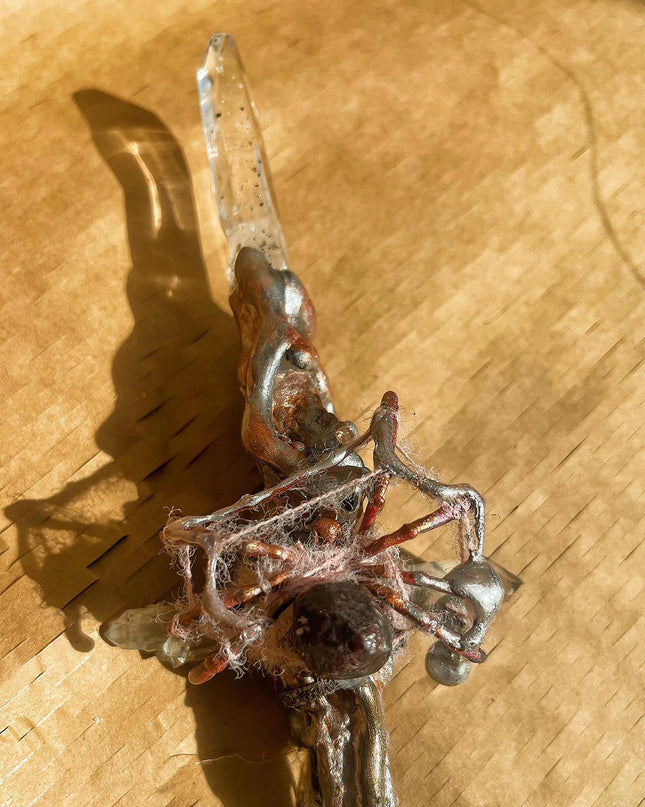 Tibet God of Love Magic Scepter Family Happiness Tibetan Quartz Crystal Handmade