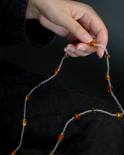 Citrine Amber Wealth Energy Bracelet
