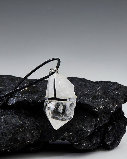 Healing Breath of Life Clear Quartz Sterling Silver Pendants