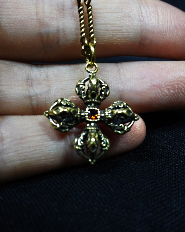 【Unique Item】Cross Vajra Necklace