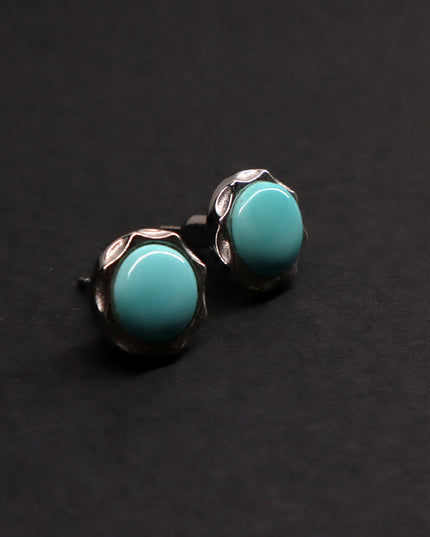 Kailash Energy Lotus Wealth Turquoise Earrings