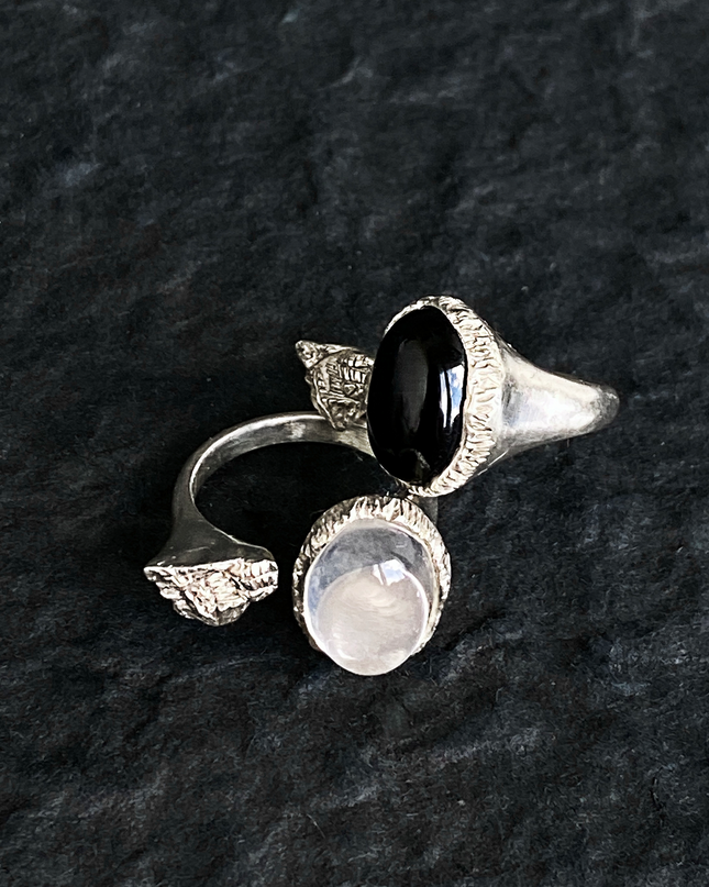 KAILASH ENERGY Chakra Awakening Ring Seven Chakra Gemstone Sterling Silver Adjustable
