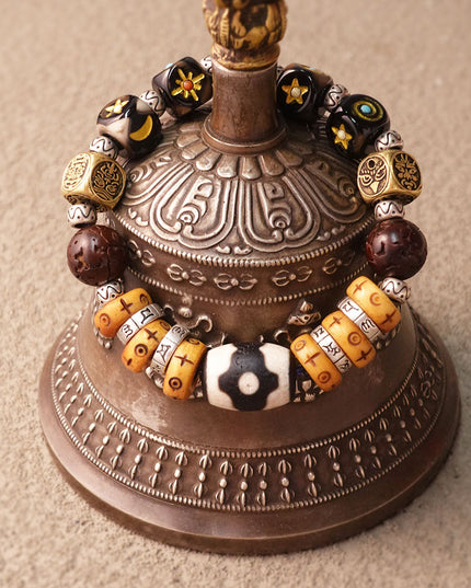 Guardian’s Gift Prosperity & Protection Tibetan Dzi Bead Bracelet