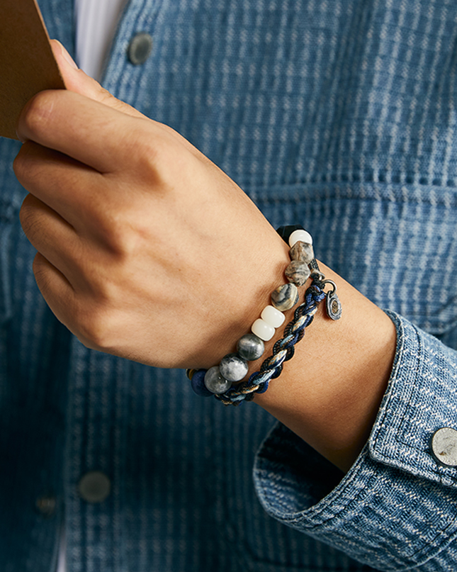 Handcrafted Sterling Silver Breaking Waves Bracelet