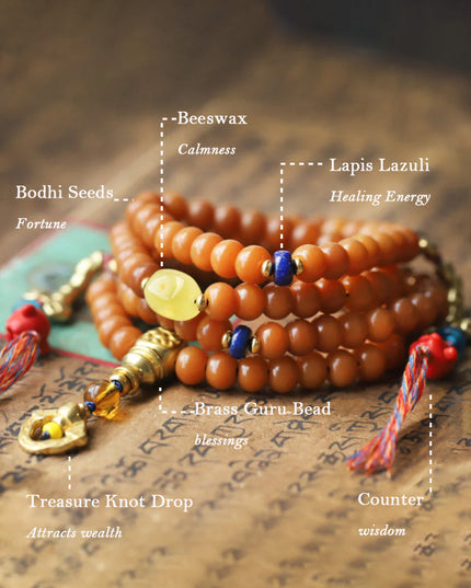 Kailash Energy 108 Beads Wealth Mala Necklace