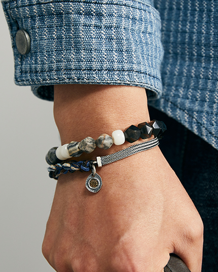 Handcrafted Sterling Silver Breaking Waves Bracelet