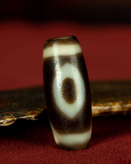 Double Buddha Eyes Old Dzi Beads Tibetan Millennium Dzi Beads Pure and Rare