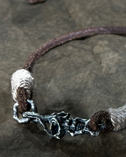 Turquoise and Sterling Silver Carved Bracelet
